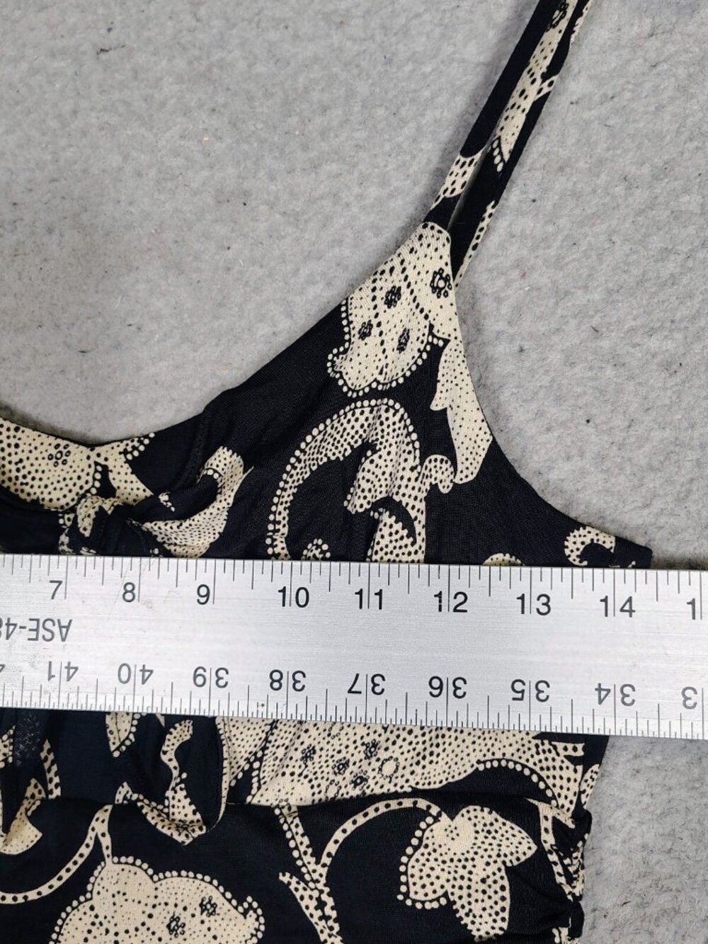 Moulinette Soeurs By Anthropologie Maxi Dress Women S Black Cream Floral Jersey - Picture 8 of 11